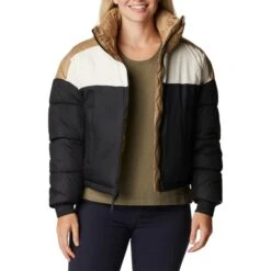 COLUMBIA PIKE LAKE CROPPED JACKET W BLACK/CHALK/BEACH 22 10 COLUMBIA PIKE LAKE CROPPED JACKET W BLACK/CHALK/BEACH 22 -SnowPeak Gear Store 9 102756 pike lake cropped jacket w black chalk beach 1955223 011 03