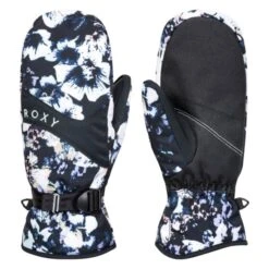 ROXY JETTY MITT TRUE BLACK BLACK FLOWERS 23