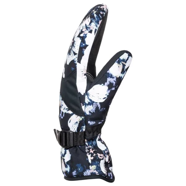 ROXY JETTY MITT TRUE BLACK BLACK FLOWERS 23 4 ROXY JETTY MITT TRUE BLACK BLACK FLOWERS 23 - Image 2