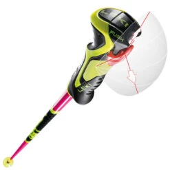 LEKI WORLDCUP LITE SL LADY 3D NEON PINK/BLACK/NEON YELLOW 23 -SnowPeak Gear Store 9 117604 worldcup lite sl lady 3d neon pink black neon yellow 652 65852 05