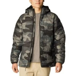 COLUMBIA POWDER LITE HOODED JKT BLACK MOD CAMO 23 -SnowPeak Gear Store 9 128094 powder lite hooded jkt black mod camo 1693931 009 04