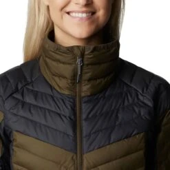 COLUMBIA POWDER LITE BLOCKED II OLIVE GREEN BLACK 23 -SnowPeak Gear Store 9 128127 powder lite blocked ii olive green black 2010371 319 06