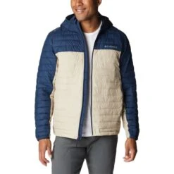COLUMBIA SILVER FALLS™ HOODED JKT ANCIENT FOSSIL/COLLEGIATE NAVY 23 -SnowPeak Gear Store 9 128796 silver falls tm hooded jkt ancient fossil collegiate navy 2034506 271 04