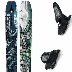 ATOMIC BENT 100 BLUE/GREY + MARKER GRIFFON 13 ID BLACK