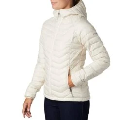 COLUMBIA POWDER LITE HOODED JKT W CHALK 20 -SnowPeak Gear Store 9 63967 powder lite hooded jkt w chalk 1699071 191 04