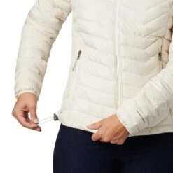 COLUMBIA POWDER LITE HOODED JKT W CHALK 20 -SnowPeak Gear Store 9 63967 powder lite hooded jkt w chalk 1699071 191 06