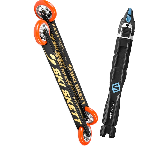 SKI SKETT FAST SKATE PRO + SALOMON PROLINK RACE SKATE 3 SKI SKETT FAST SKATE PRO + SALOMON PROLINK RACE SKATE