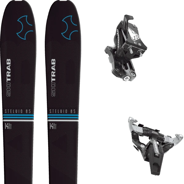 SKI TRAB STELVIO 85 + DYNAFIT SPEED TURN BLACK/SILVER 3 SKI TRAB STELVIO 85 + DYNAFIT SPEED TURN BLACK/SILVER