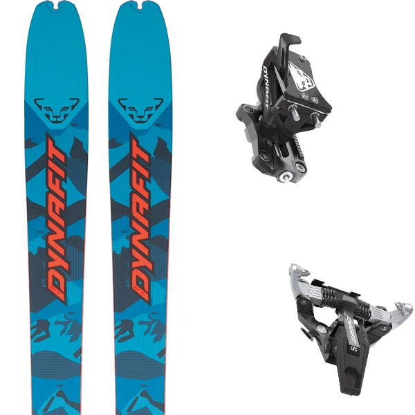 DYNAFIT SEVEN SUMMITS+ BLUE/ RED + DYNAFIT SPEED TURN BLACK/SILVER 3 DYNAFIT SEVEN SUMMITS+ BLUE/ RED + DYNAFIT SPEED TURN BLACK/SILVER