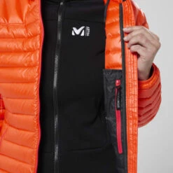 MILLET K SYNTH'X DOWN HOODIE W CORAL CHROME 22 -SnowPeak Gear Store 9 91094 miv8024 9355 05