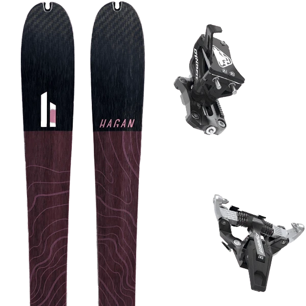 HAGAN CORE 84 LITE + DYNAFIT SPEED TURN BLACK/SILVER 3 HAGAN CORE 84 LITE + DYNAFIT SPEED TURN BLACK/SILVER
