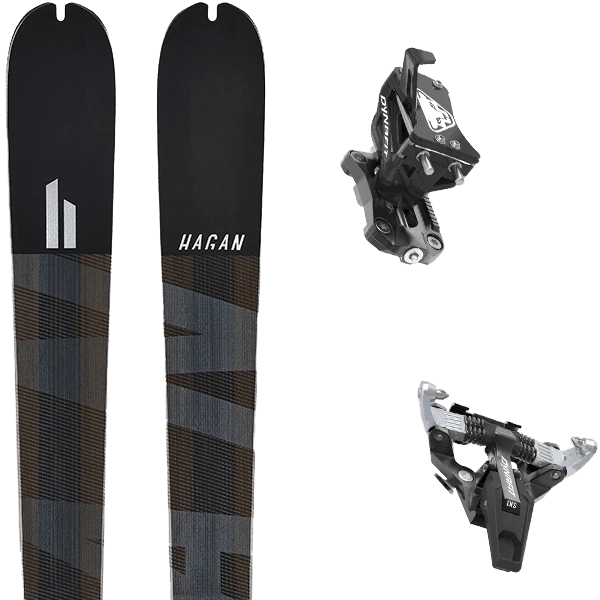 HAGAN ULTRA 87 + DYNAFIT SPEED TURN BLACK/SILVER 3 HAGAN ULTRA 87 + DYNAFIT SPEED TURN BLACK/SILVER